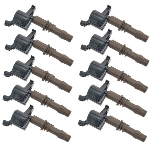 Ford 10 Piece Ignition Coil Set Delphi DEERK00079