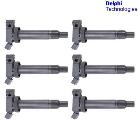 Toyota Lexus 6 Piece Ignition Coil Set Delphi DEERK00120