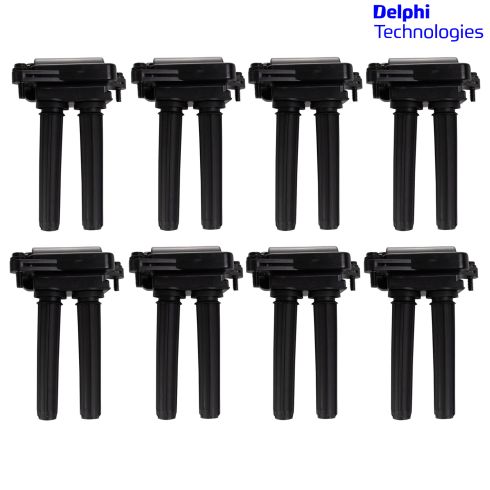 Jeep Dodge Ram Chrysler 8 Piece Ignition Coil Set Delphi DEERK00125