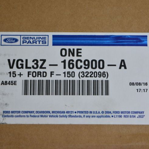 2015-16 Ford F150 Truck Hood Mounted Aeroskin Bug Deflector Ford OEM VFL3Z-16C900-C