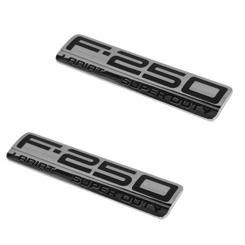 2005-07 Ford F250 Super Duty Truck Lariat Fender Mounted Nameplate 2 Piece Set Ford OEM FDBMK00007