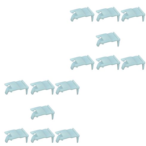 1995-06 Hyundai Accent Front Outer Belt Molding Retainer Clip 14 Piece Set Hyundai OEM HYBMK00004