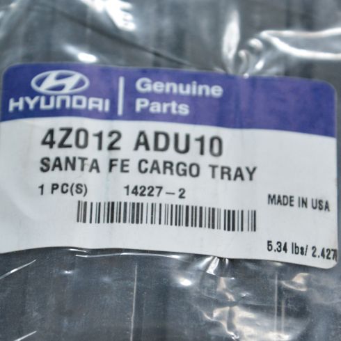 2013-16 Hyundai Santa Fe Sport Cargo Mat Hyundai OEM 4Z012ADU10