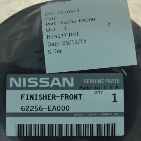 Nissan Frontier Xterra Front Fog Light Hole Cover Nissan OEM 62256-EA000