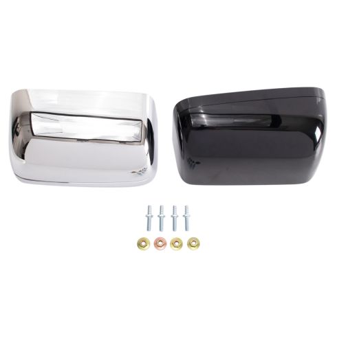 Ford Driver & Passenger Side 8 Piece Mirror Set with Chrome Mirror Caps with Paint to Match Mirror Caps Trail Ridge TR00044
