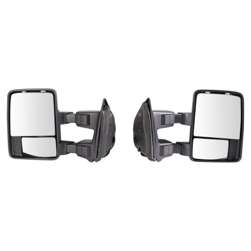 Ford Driver & Passenger Side 8 Piece Mirror Set with Chrome Mirror Caps with Paint to Match Mirror Caps Trail Ridge TR00044