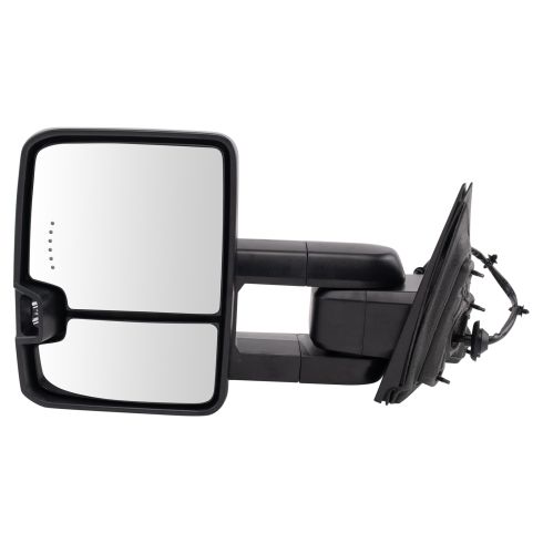 2015-16 Chevrolet Silverado 1500 Driver & Passenger Side 2 Piece Power Heated Mirror Set Power, Manual Folding, with Mirror Turn Signal Trail Ridge TR38918