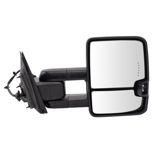 2015-16 Chevrolet Silverado 1500 Driver & Passenger Side 2 Piece Power Heated Mirror Set Power, Manual Folding, with Mirror Turn Signal Trail Ridge TR38918