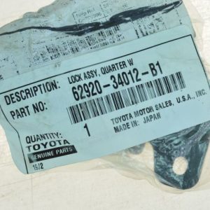 2000-06 Toyota Tundra Rear Driver Side Quarter Glass Latch Toyota OEM 62920-34012-B1