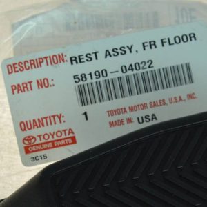2005-15 Toyota Tacoma Front Driver Side Floor Mounted Foot Rest Toyota OEM 58190-04022