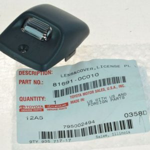 Toyota Tacoma Tundra Driver Side License Plate Light Lens Toyota OEM 81691-0C010