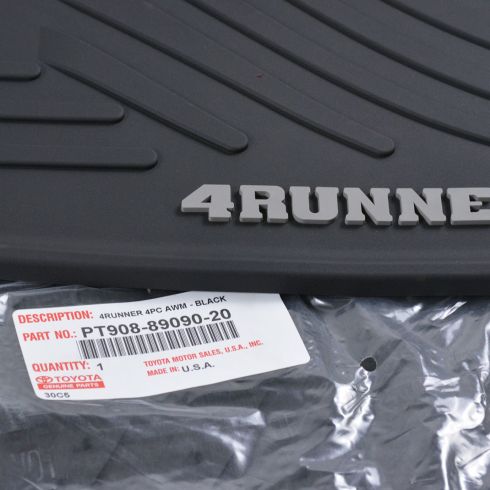 2003-09 Toyota 4Runner 4 Piece Floor Mat Set Toyota OEM PT908-89090-20