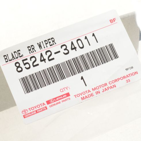 2001-07 Toyota Sequoia Rear Wiper Blade Toyota OEM 85242-34011