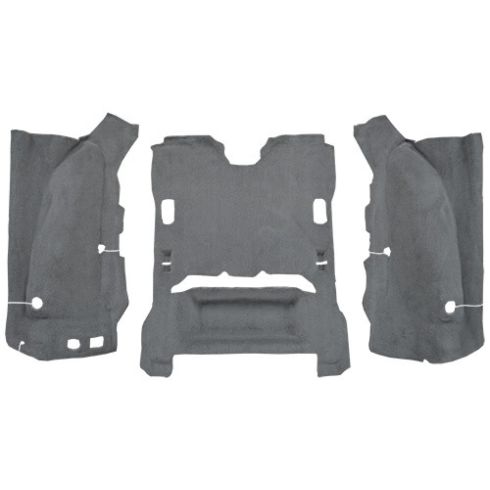 2007-10 Jeep Wrangler 2 Door Cargo Area Carpet Auto Custom Carpets 23438-160-1085000000