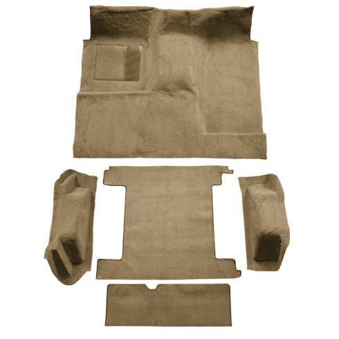 1974-76 Ford Bronco with Dual Fuel Tanks Complete Carpet Auto Custom Carpets 19318-160-1068000000