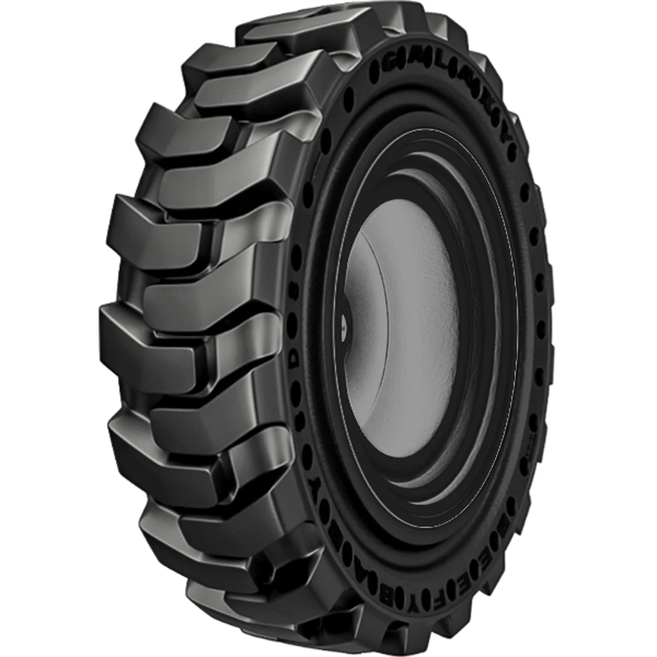 Galaxy Beefy Baby SDS Right 33X12.00-20 159A4 8 x 8 Solid Black Tire And Wheel Assembly