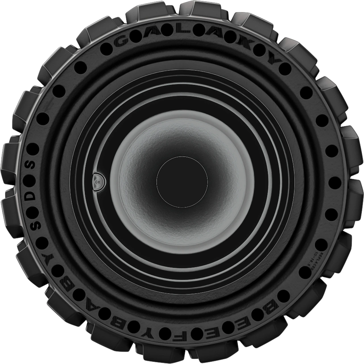 Galaxy Beefy Baby SDS Right 33X12.00-20 159A4 8 x 8 Solid Black Tire And Wheel Assembly