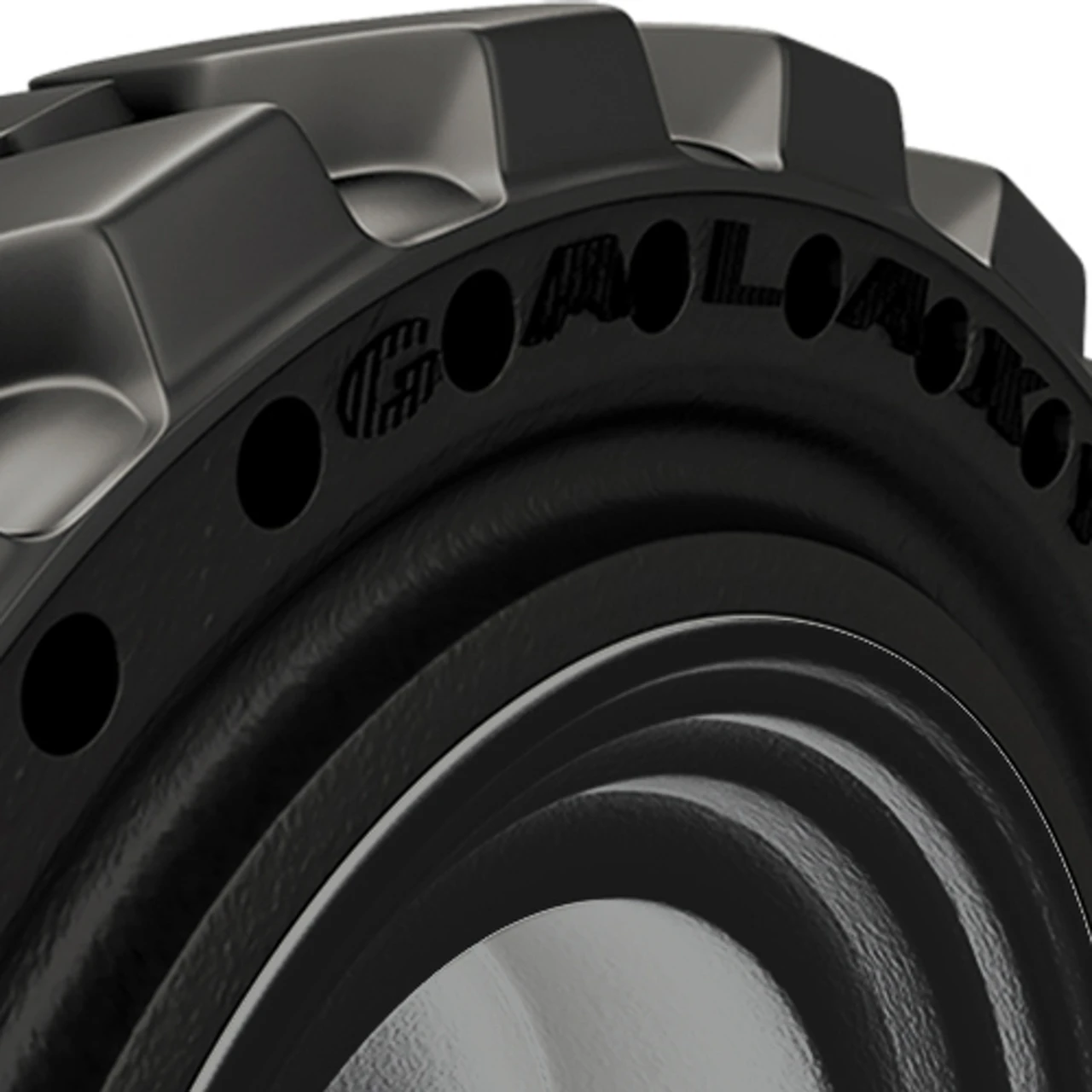 Galaxy Beefy Baby SDS Right 33X12.00-20 159A4 8 x 8 Solid Black Tire And Wheel Assembly