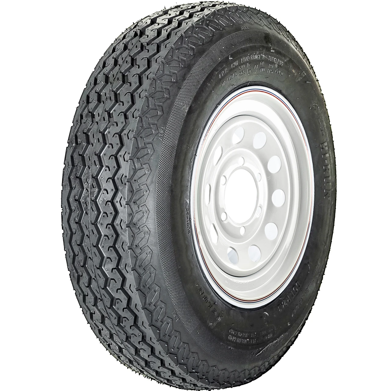 Hi-Run SU01 ST 4.8-8 B (4 Ply) Boat Trailer 8×3.75 White Modular Assembly