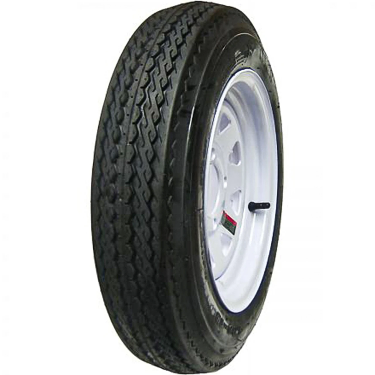 Hi-Run SU02 ST 4.8-12 B (4 Ply) 4 x 4 White Eight Spoke Boat Trailer Tire and Wheel Assembly