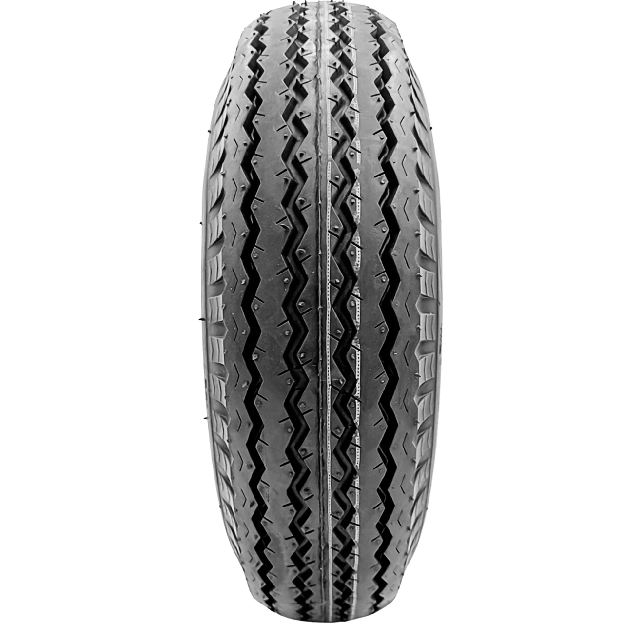 RubberMaster S378 ST 5.7-8 77M C (6 Ply) 5 x 4.5 White Stamped Trailer Tire and Wheel Assembly