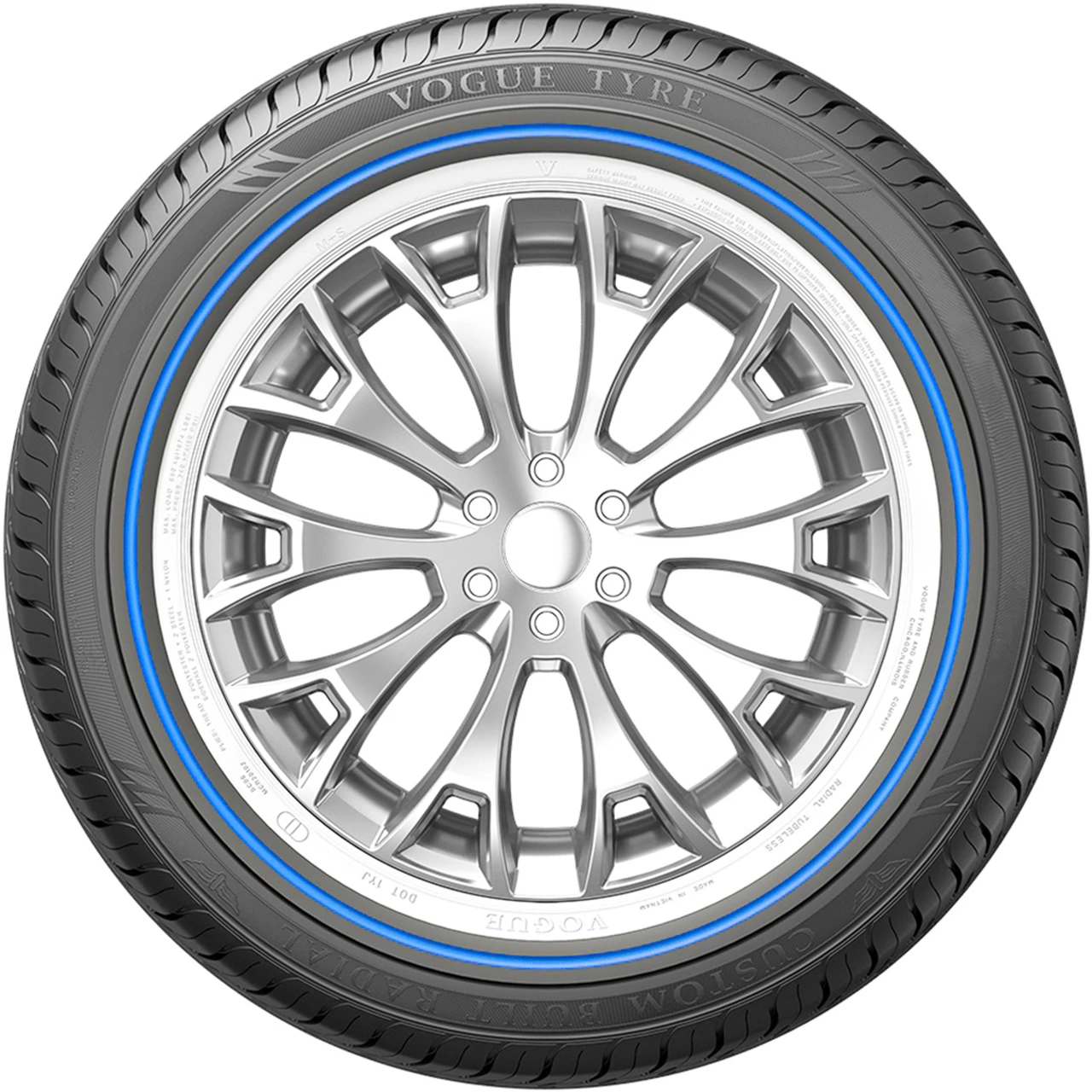 Vogue Tyre Custom Built Radial VIII Blue Stripe 245/45R19 102V XL