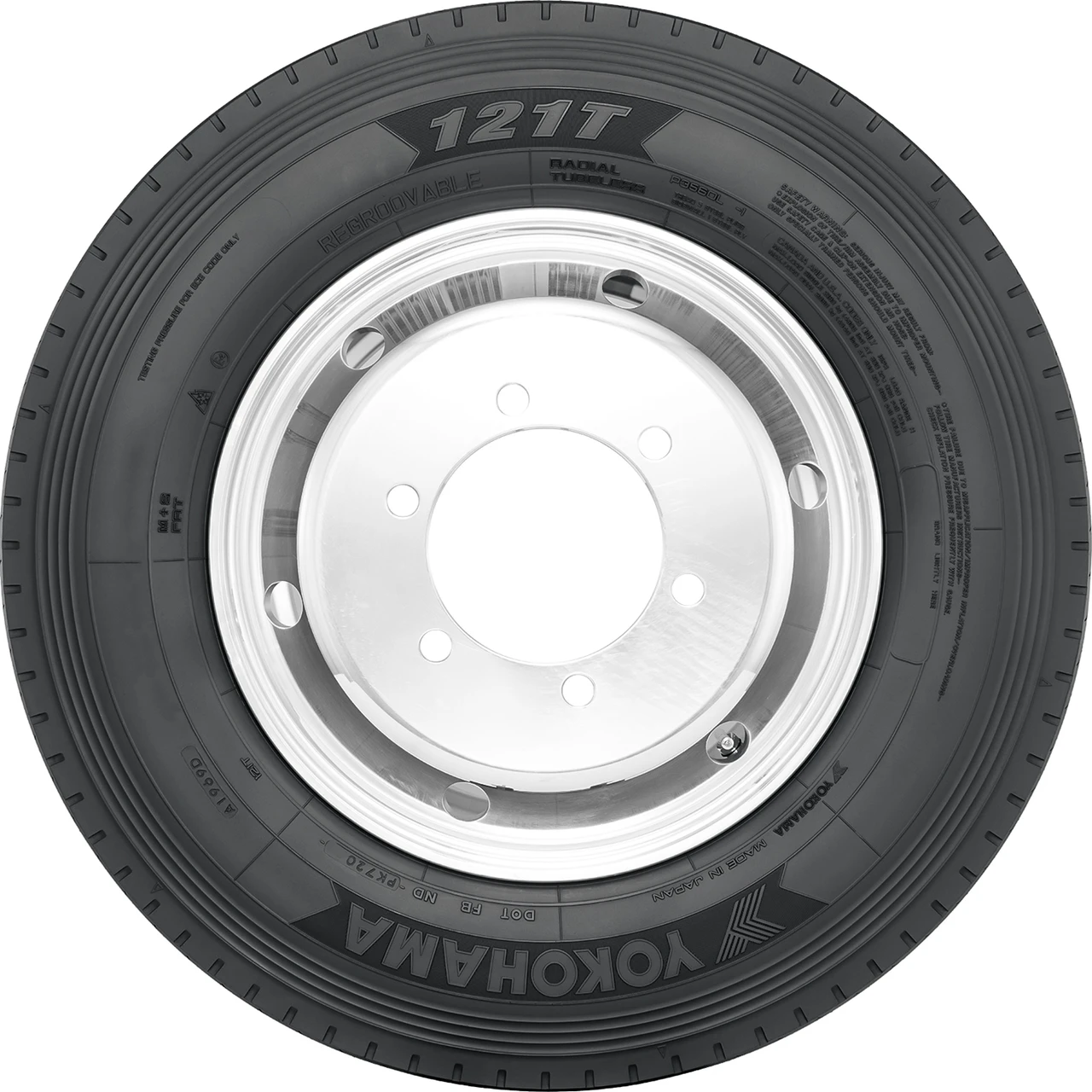 Yokohama 121T 245/70R17.5 142/140K J (18 Ply)