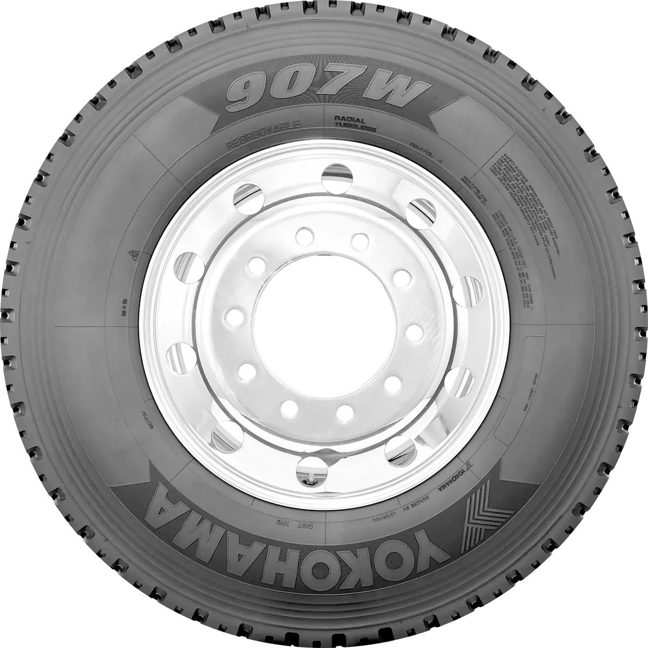 Yokohama 907W 11R22.5 145/142L H (16 Ply)